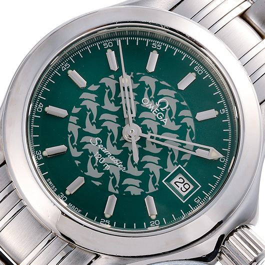 オメガ シーマスター120 ジャックマイヨール 2586-70 グリーン 中古 サブカット 1枚目