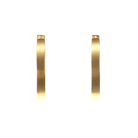 ノーブランド 18K ゴールド フープ ピアス 31100266 イエローゴールド 新品 サブカット 4枚目