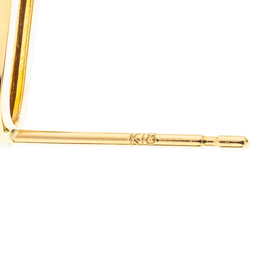 ノーブランド 18K ゴールド ピアス 31100330 イエローゴールド 新品 サブカット 2枚目
