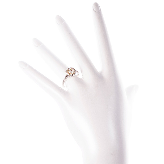 ノーブランド ダイヤモンド リング 14000414 プラチナ/イエローゴールド 新品 サブカット 1枚目