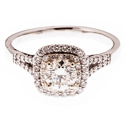 ノーブランド ダイヤモンド リング 14000414 プラチナ/イエローゴールド 新品 サブカット 4枚目