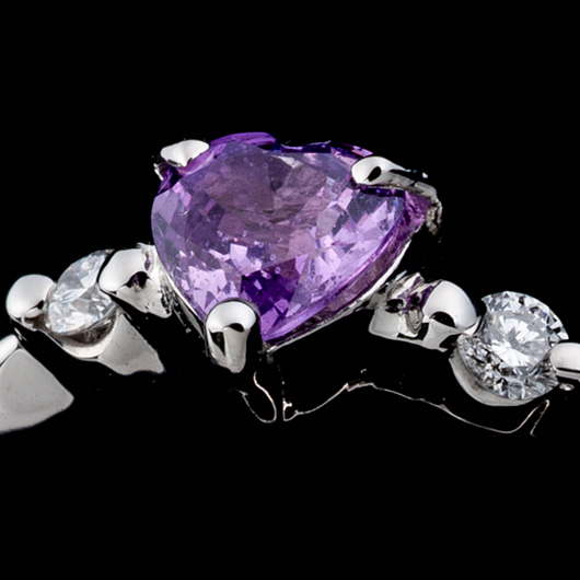 ノーブランド サファイヤ リング 42100050 プラチナ/パープル 新品 サブカット 5枚目