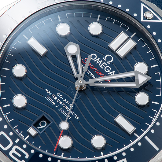 オメガ シーマスター300M コーアクシャル マスタークロノメーター 210.32.42.20.03.001 ブルー 新品 サブカット 4枚目