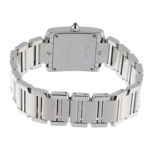 カルティエ タンクフランセーズSM W51031Q3 シルバー/ピンク 中古 サブカット 2枚目