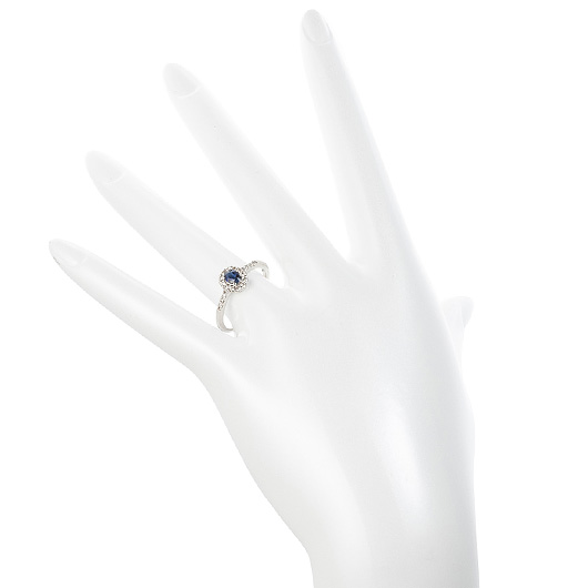 ノーブランド サファイヤ リング 4072370 プラチナ/ブルー 新品 サブカット 1枚目