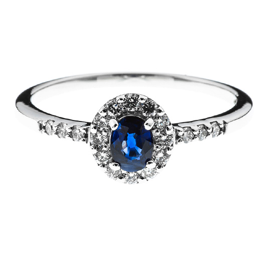 ノーブランド サファイヤ リング 4072370 プラチナ/ブルー 新品 サブカット 4枚目