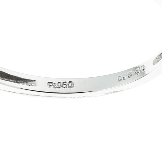 ノーブランド ハーフエタニティリング 4935530 プラチナ 新品 サブカット 3枚目