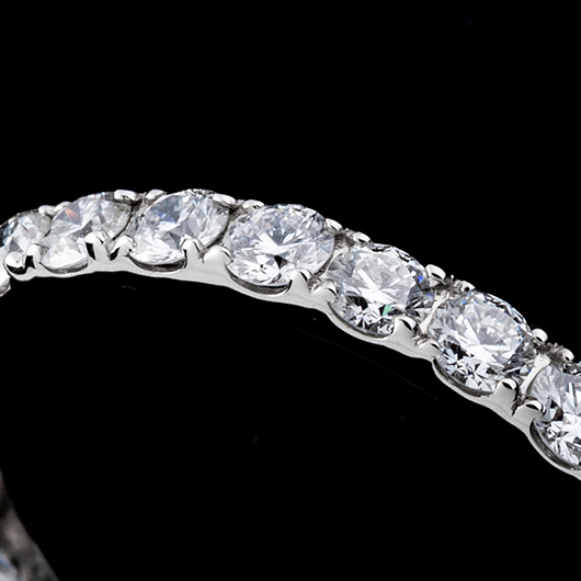 ノーブランド ハーフエタニティリング 4935530 プラチナ 新品 サブカット 5枚目