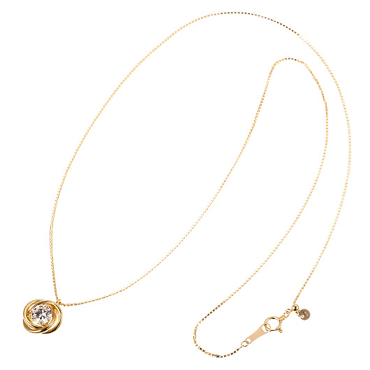 ノーブランド ダイヤモンド ネックレス 4285320 イエローゴールド 新品 サブカット 4枚目