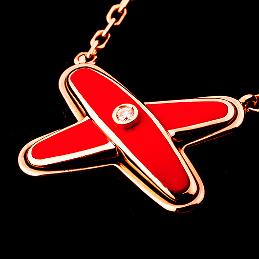 ショーメ ジュ ドゥ リアン ペンダント --- ピンクゴールド/レッド 中古 サブカット 5枚目