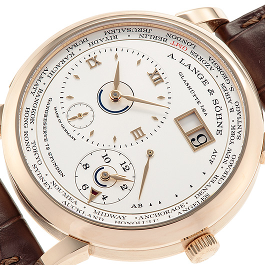 ランゲ＆ゾーネ ランゲ1 タイムゾーン 136.032 シルバー 中古 サブカット 1枚目