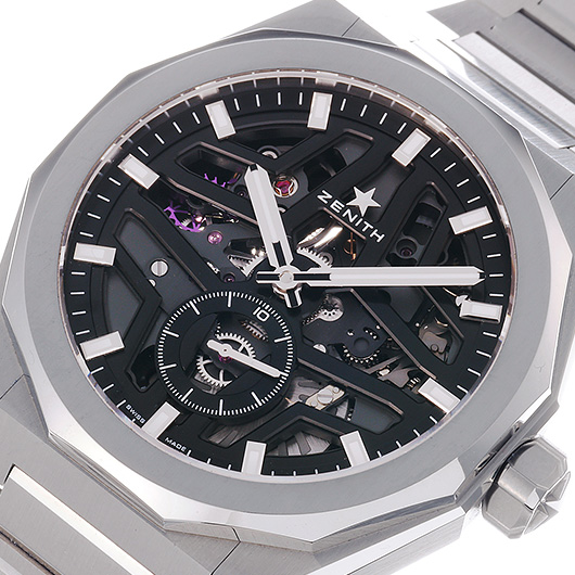 ゼニス デファイ スカイライン スケルトン 03.9300.3620/78.I001 ブラック 中古 サブカット 1枚目