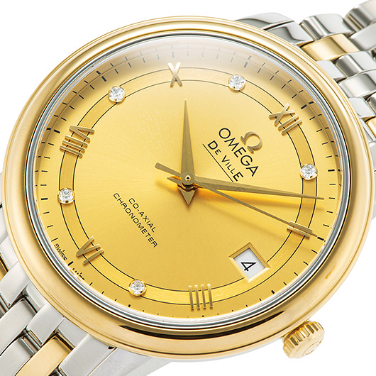 オメガ デ・ヴィル プレステージ 424.20.37.20.58.002 シャンパン 新品 サブカット 1枚目