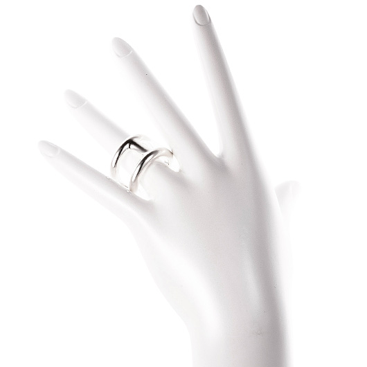 エルメス オスモズ リング GM シルバー 中古 サブカット 1枚目