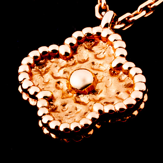 ヴァンクリーフ＆アーペル スウィート アルハンブラ ペンダント ピンクゴールド 中古 サブカット 4枚目