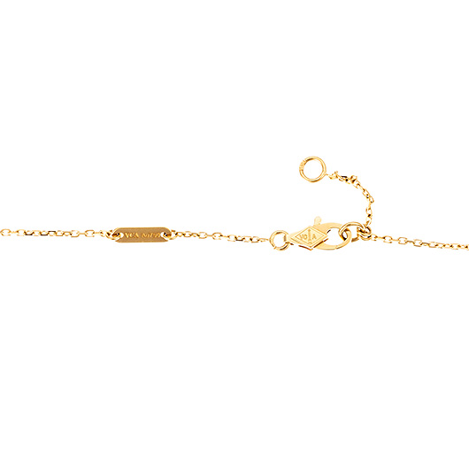 ヴァンクリーフ＆アーペル スウィート アルハンブラ ペンダント VCARF69100 イエローゴールド/ホワイト 中古 サブカット 3枚目