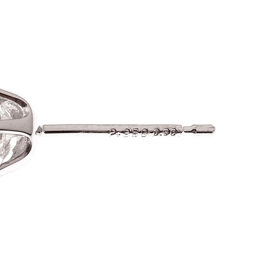 ノーブランド ダイヤモンド スタッド ピアス 4736100 プラチナ 新品 サブカット 4枚目