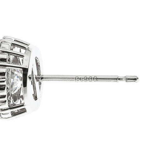 ノーブランド ダイヤモンド スタッド ピアス 4726440 プラチナ 新品 サブカット 3枚目