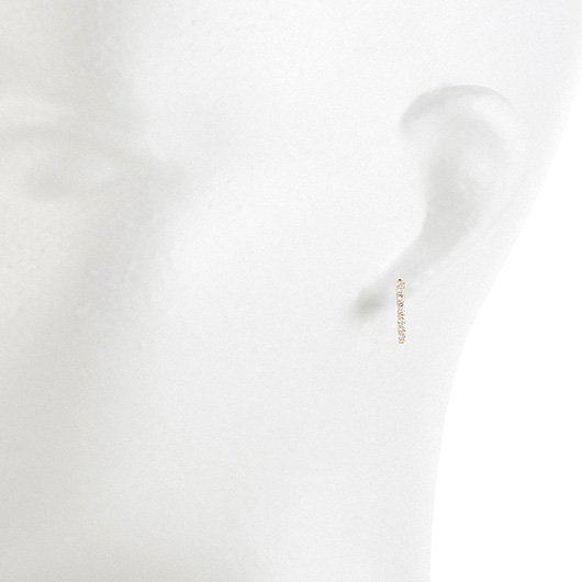 ノーブランド ダイヤモンド ピアス 4015890 イエローゴールド 新品 サブカット 1枚目