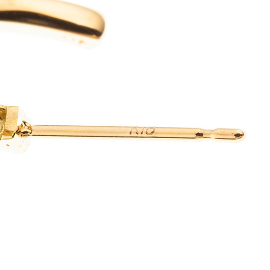 ノーブランド ダイヤモンド ピアス 4015890 イエローゴールド 新品 サブカット 4枚目