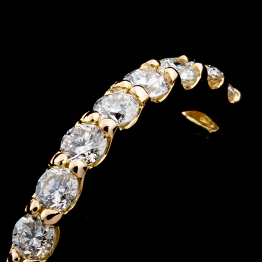 ノーブランド ダイヤモンド ピアス 4015890 イエローゴールド 新品 サブカット 6枚目