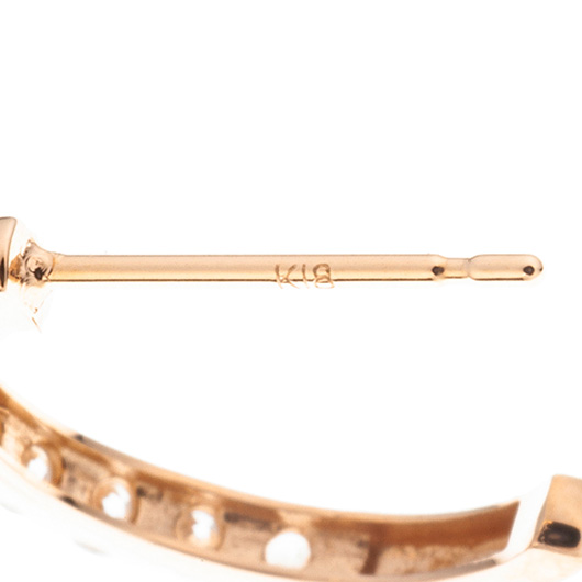 ノーブランド ダイヤモンド ピアス 4015900 ピンクゴールド 新品 サブカット 4枚目