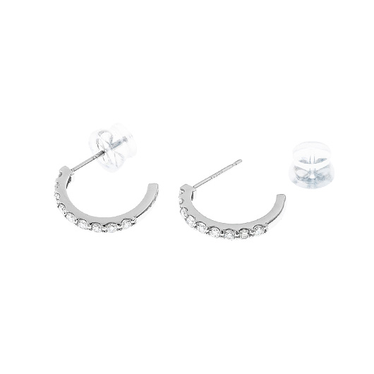 ノーブランド ダイヤモンド ピアス 4015910 プラチナ 新品 サブカット 3枚目