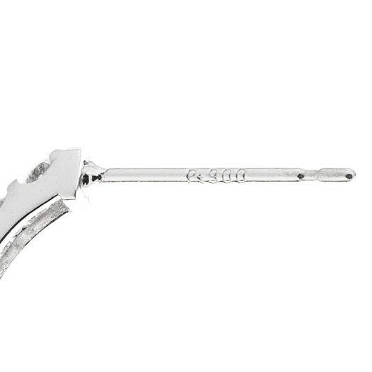 ノーブランド ダイヤモンド ピアス 4015910 プラチナ 新品 サブカット 4枚目