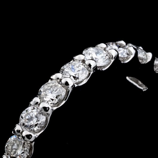 ノーブランド ダイヤモンド ピアス 4015910 プラチナ 新品 サブカット 6枚目