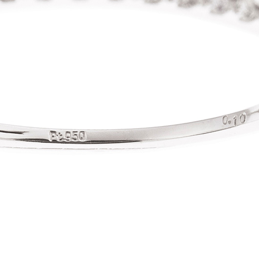 ノーブランド ダイヤモンド リング 4123610 プラチナ 新品 サブカット 3枚目