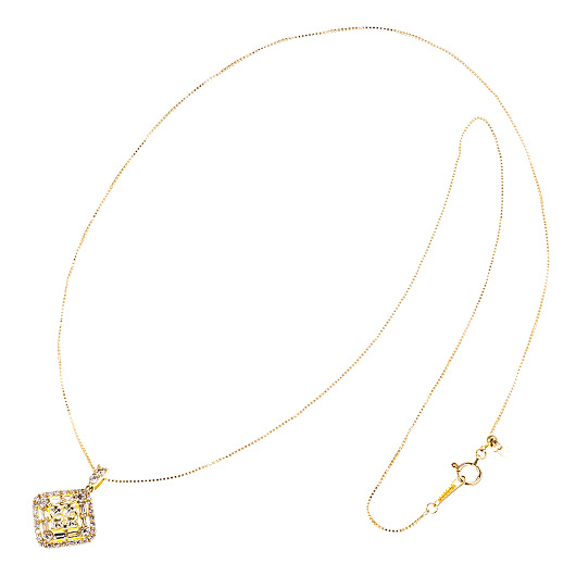 ノーブランド ダイヤモンド ネックレス 4285400 イエローゴールド 新品 サブカット 4枚目