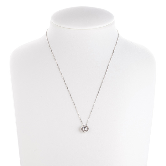 ノーブランド ダイヤモンド ネックレス 4647620 プラチナ 新品 サブカット 1枚目