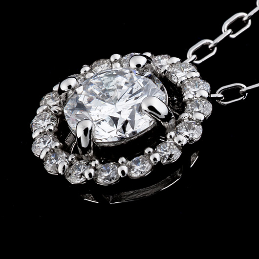 ノーブランド ダイヤモンド ネックレス 4647620 プラチナ 新品 サブカット 5枚目