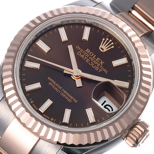 ロレックス デイトジャスト 28 279171 ブラウン（チョコ） 新品未使用 サブカット 1枚目