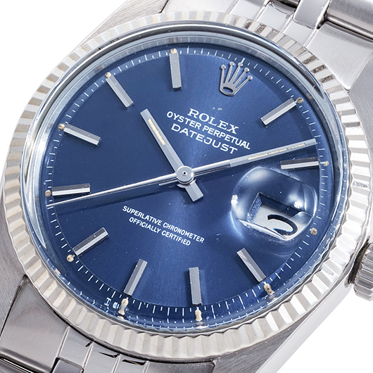 ロレックス デイトジャスト 1601 ブルー アンティーク サブカット 1枚目