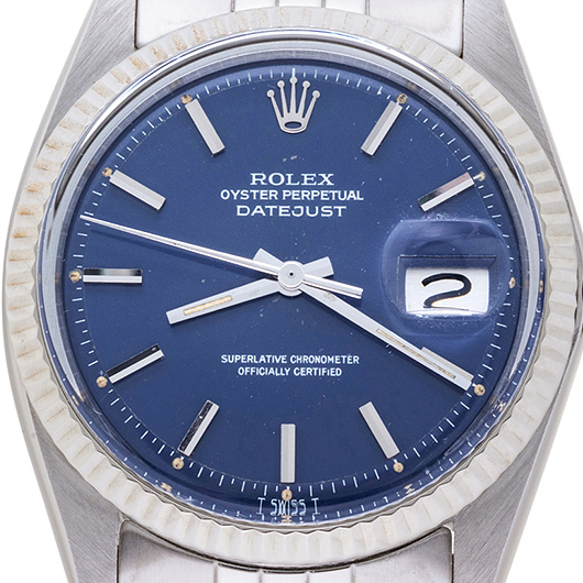 ロレックス デイトジャスト 1601 ブルー アンティーク サブカット 3枚目
