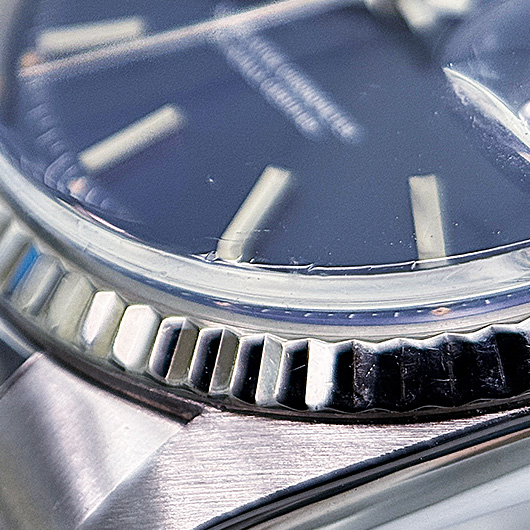 ロレックス デイトジャスト 1601 ブルー アンティーク サブカット 5枚目