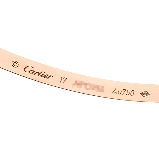 カルティエ ラブ ブレスレット SM ピンクゴールド 中古 サブカット 2枚目