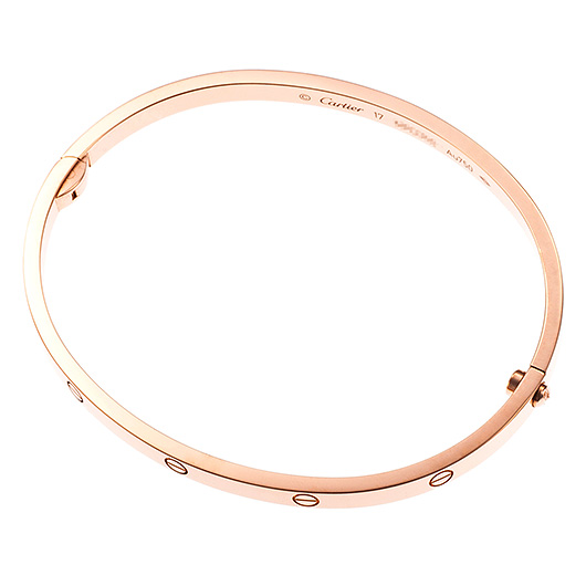 カルティエ ラブ ブレスレット SM ピンクゴールド 中古 サブカット 3枚目