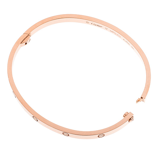 カルティエ ラブ ブレスレット SM ピンクゴールド 中古 サブカット 4枚目