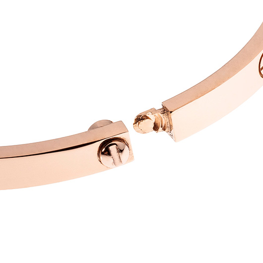 カルティエ ラブ ブレスレット SM ピンクゴールド 中古 サブカット 5枚目