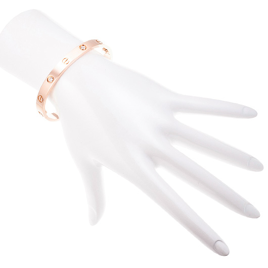 カルティエ ラブ ブレスレット クラシック ピンクゴールド 中古 サブカット 1枚目