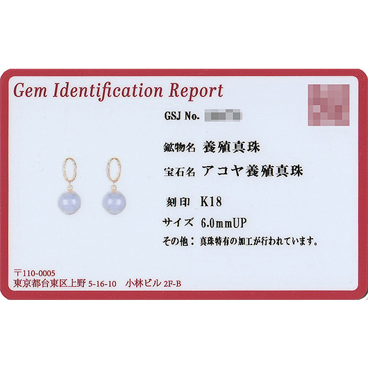 ノーブランド アコヤ真珠 ピアス 1455127 イエローゴールド/ホワイト 新品 サブカット 2枚目