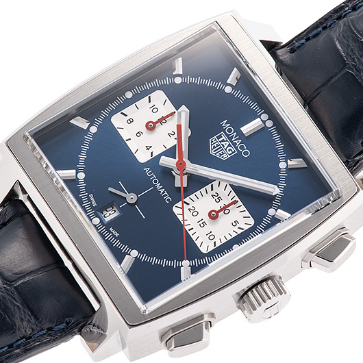 タグ・ホイヤー モナコ キャリバー ホイヤー02 CBL2111.FC6453 ブルー/シルバー 中古 サブカット 1枚目