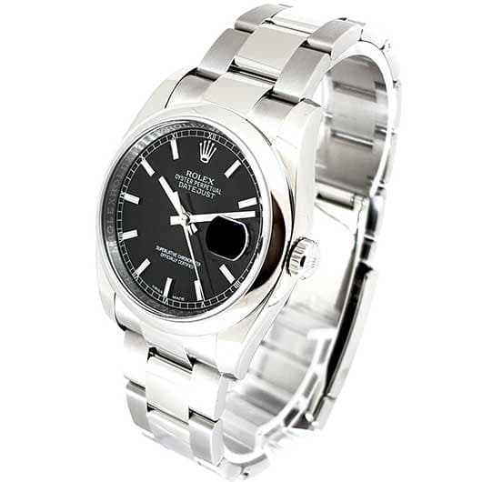 ロレックス デイトジャスト 116200 ブラック 中古 サブカット 1枚目