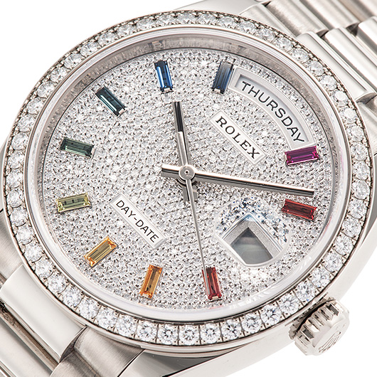 ロレックス デイデイト 36 128349RBR シルバー 中古 サブカット 1枚目