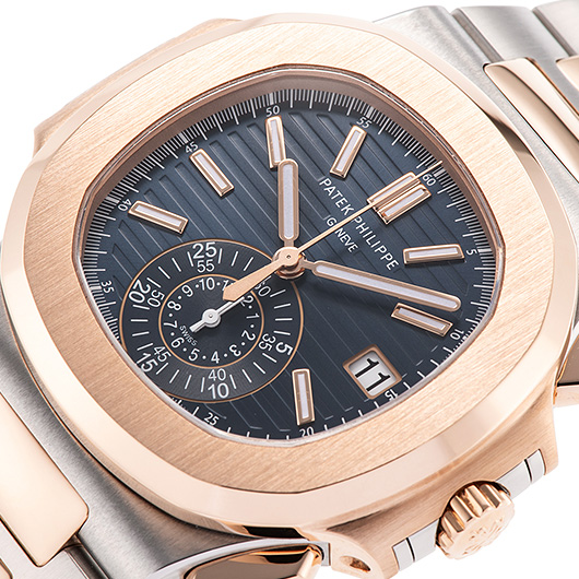 パテックフィリップ ノーチラス クロノグラフ 5980/1AR-001 ブルー 中古 サブカット 1枚目