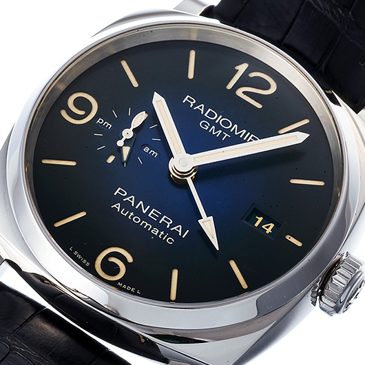 パネライ ラジオミール1940 3デイズ GMT PAM00945 ブルー 中古 サブカット 1枚目