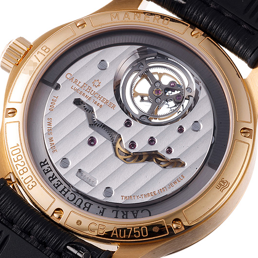 カールFブヘラ マネロ トゥールビヨン ダブルペリフェラル パラダイス 00.10928.03.39.11 ブラック 新品未使用 サブカット 3枚目