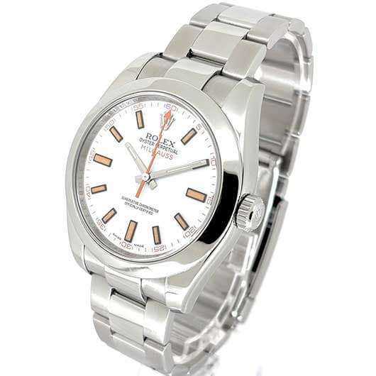 ロレックス ミルガウス 116400 ホワイト 中古 サブカット 1枚目